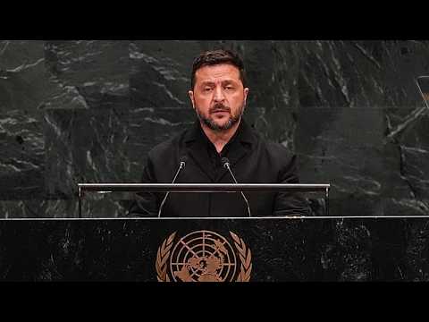 Volodymyr Zelenskyy apela para que se mantenha a pressão sobre a Rússia na Assembleia Geral da ONU