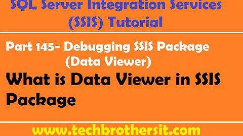 SSIS Tutorial Part 145 - Data Viewer in Data Flow Task in SSIS Package