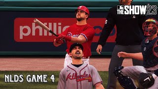 ⚾ Philadelphia Phillies vs Atlanta Braves! ⚾ NLDS Game 4! MLB the Show 23! 4K! screenshot 3
