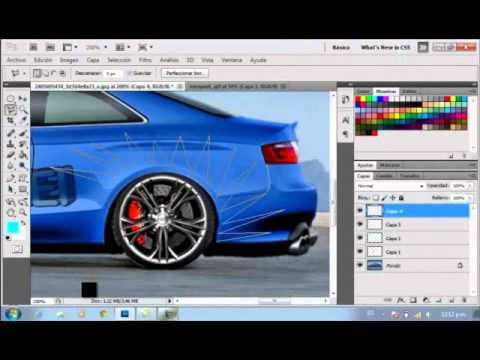 TUNEANDO UN AUTO EN PHOTOSHOP - YouTube