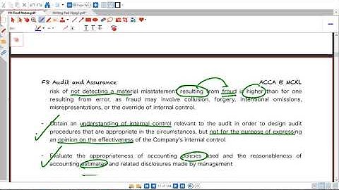 ACCA F8 Finalising Audit Subsequent Event Going Concern Oct 2017