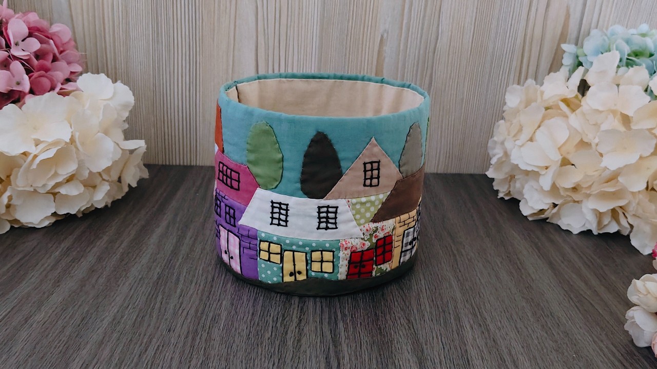 Многоцелевая ткань для хранения - Тканевая коробка - Пэчворк - Полностью ручное шитье