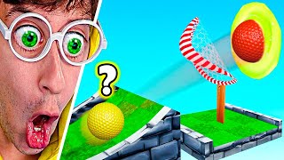 HOYO TROLL vs HERMANO 😂⛳! (imposible) - GOLF IT #8 TEKENDO