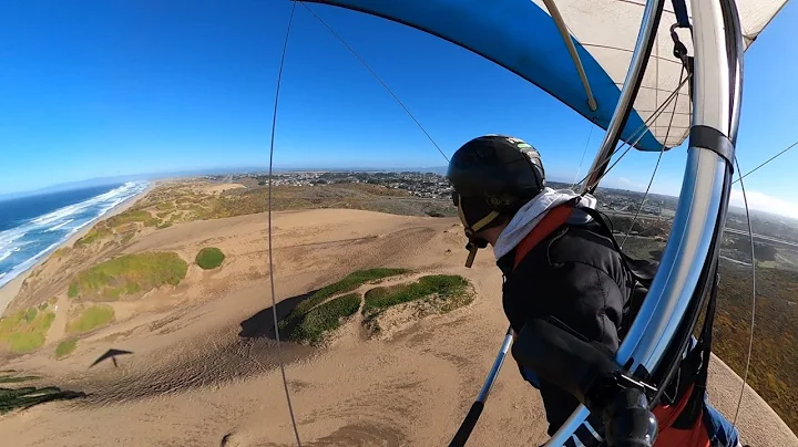 Landing and launching on top of a dune