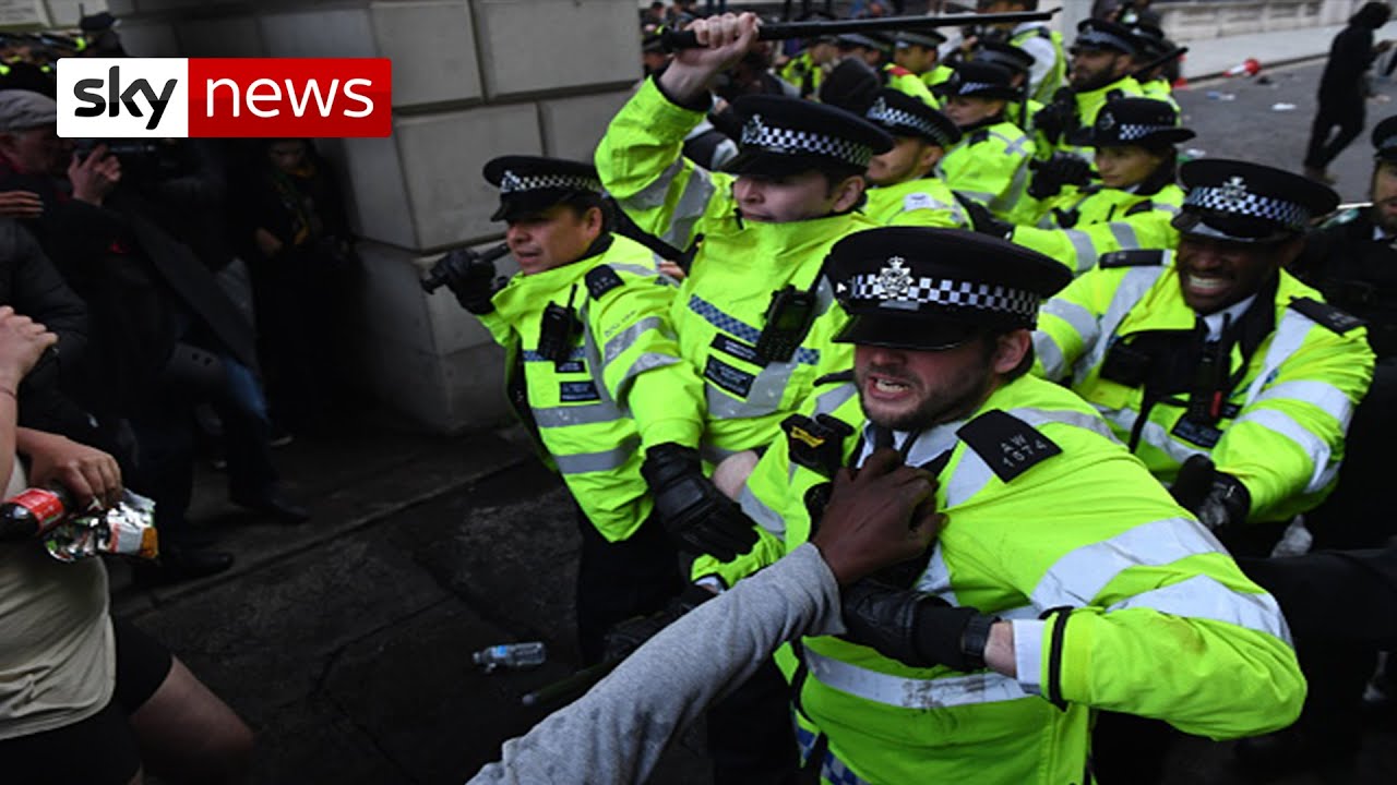Black Lives Matter protesters and police clash again in London ...