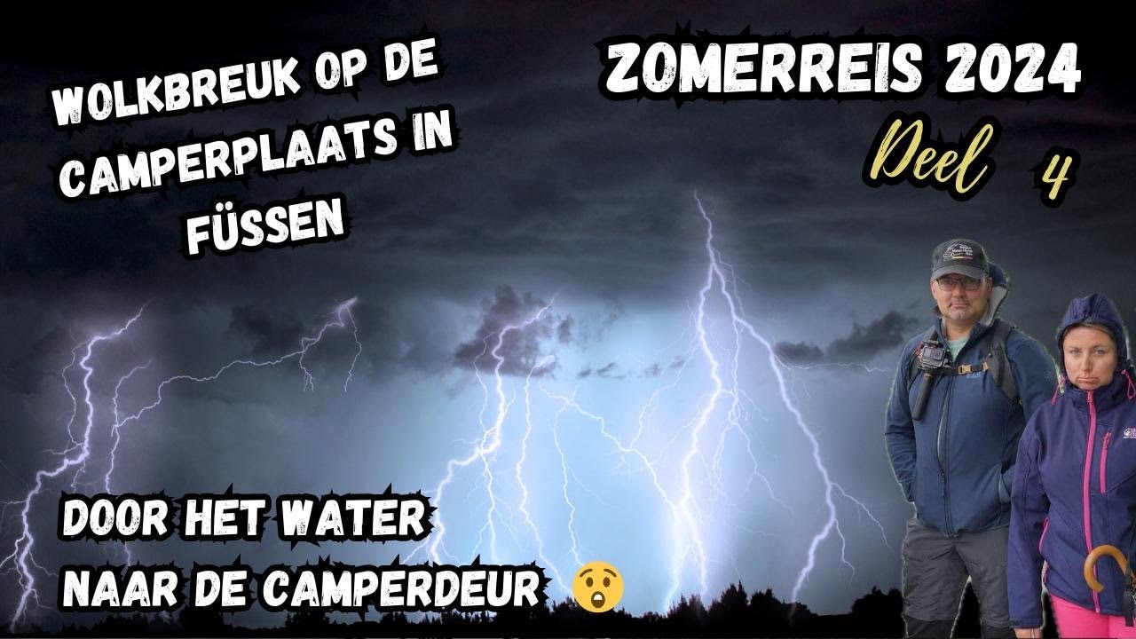 Onweer op de camperplaats in Füssen!! #vlog27