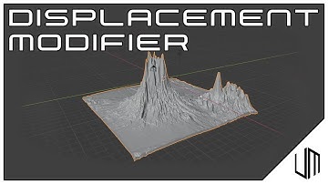 How to use the DISPLACEMENT MODIFIER in Blender
