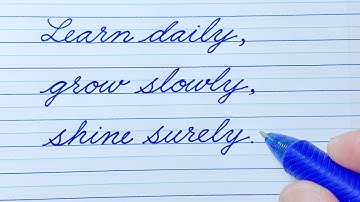 Cursive Writing Quote 48 | Cursive Handwriting Practice | Cursive Letters | How to write in cursive