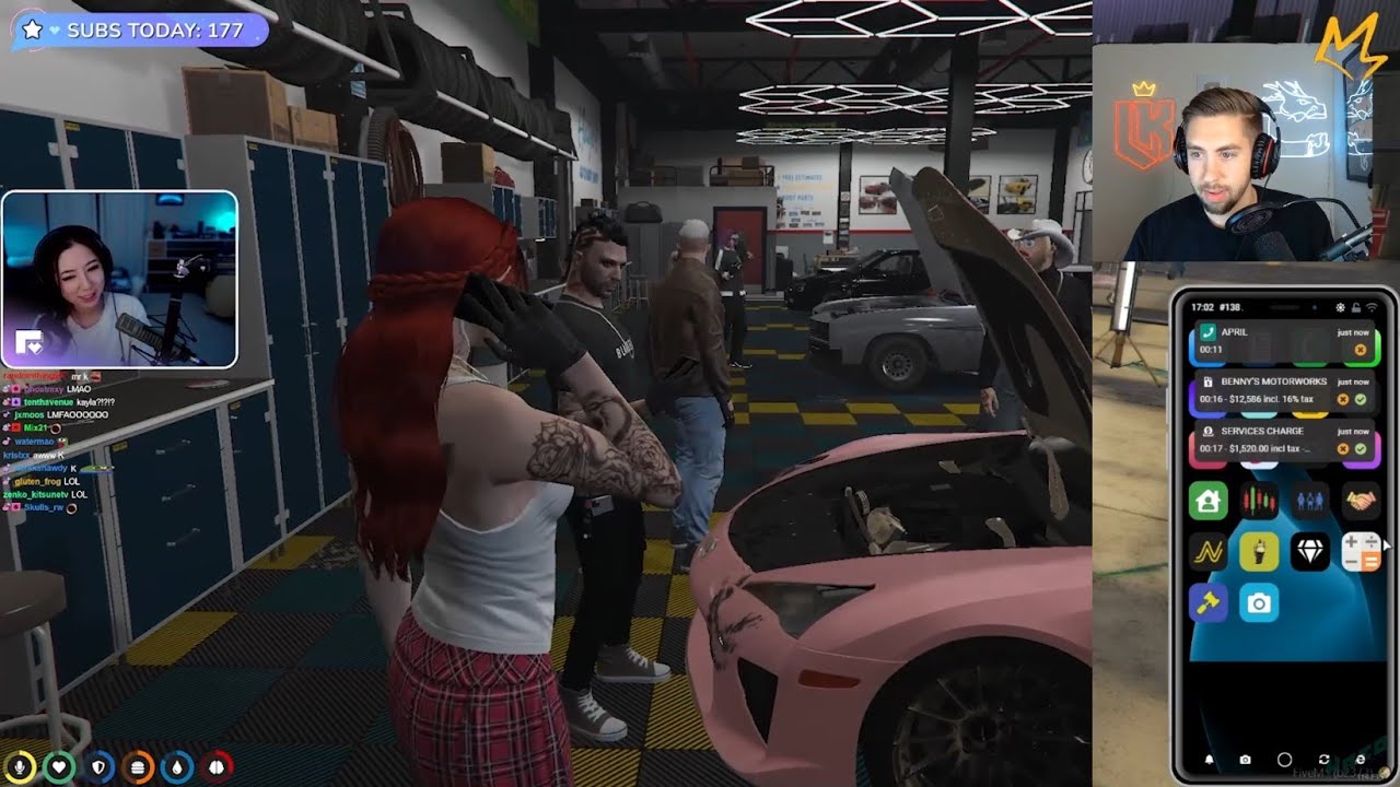 Эйприл просит г-на К. оплатить её услуги по обслуживанию LFA | Nopixel 3.0