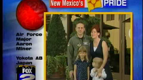 Military Greeting:  Maj. Aaron Miner