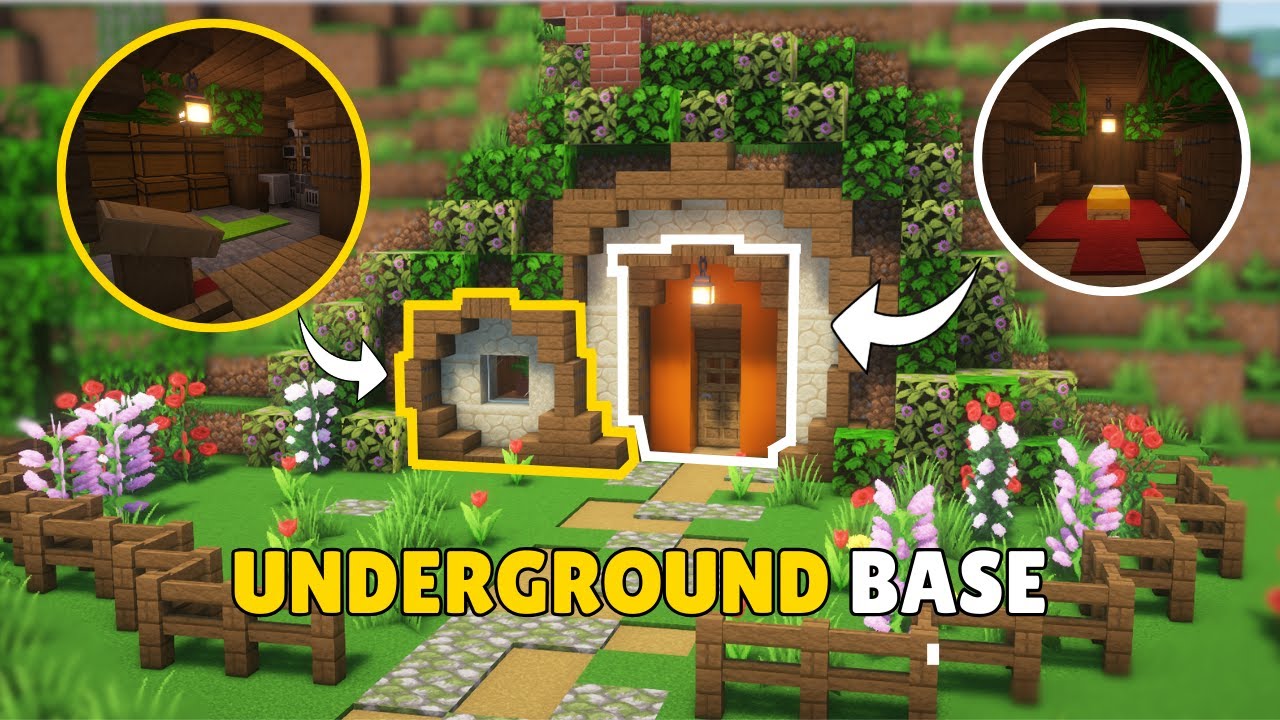 Minecraft | How to build an Underground Base | Tutorial - YouTube