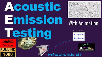 Acoustic Emission Testing, aet, ndt, (English version), non destructive testing, with  Animation