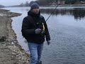 Рыбалка на спиннинг на нижней Москве реке в январе 2020