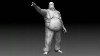 Fat Man 3D Character, Academy Of Art University 2010