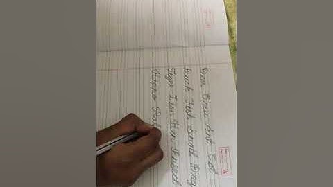 Cursive writing || Animals and Birds names || Neat Handwriting