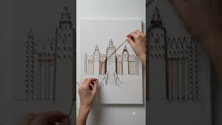 How to make this stunning Temple String Art #diy #crafts #tutorial