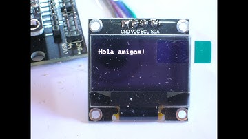 NodeMCU ESP8266 ESP-12E Escribir texto en un Display OLED SSD1306 IDE Arduino Interfaz I2C