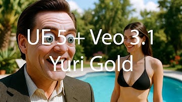 Unreal Engine 5 и нейросеть Veo 3.1 Девушка в бассейне. Full