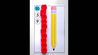 Back to School Measuring Math Center | Math Link Cubes – PreK & Kindergarten