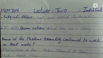 Mcm 304 Lecture 1, 2 | Quiz 1 | Mid Term