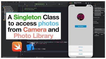 A Singleton Class to access photos from Camera and Photo Library for beginners | Swift 5 | Xcode 12
