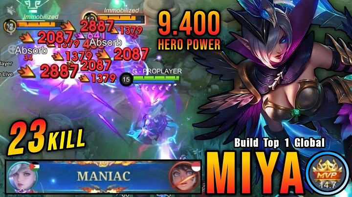 23 Kills + MANIAC!! Brutal Damage Miya with 9.400 MMR!! - Road To Top 1 Global Miya ~ MLBB