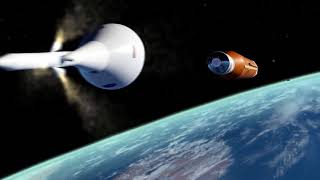 NASA's Space Launch System, First Flight Mission 1 animation