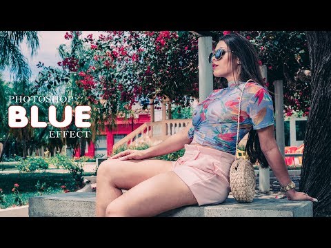 Outdoor Portrait Edit-Blue Effect || Photoshop cc Tutorial