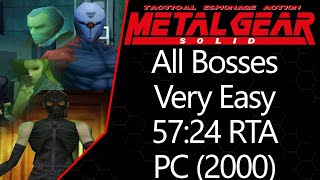 MGS1 | Integral | PC (2000) | Very Easy | All Bosses | 57:24 RTA