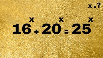Usa Olympian, nice exponential equation to solve |Solve for x#maths#matholympiad #algebra