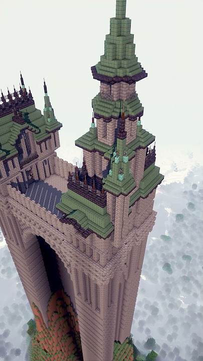 The Arch Tower - A Minecraft Timelapse Short (free download) #shorts