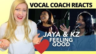 Vocal Coach Reacts: KZ TANDINGAN & JAYA 'Feeling Good'