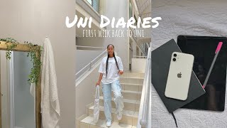 Uni Diaries | first week back to uni, studying + attending lectures + presentation | Wits University