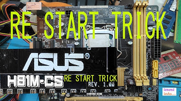 ASUS H81M CS RESTART PROBLEM TRICK | ASUS H81M CS NO DISPLAY  PROBLEM TRICK