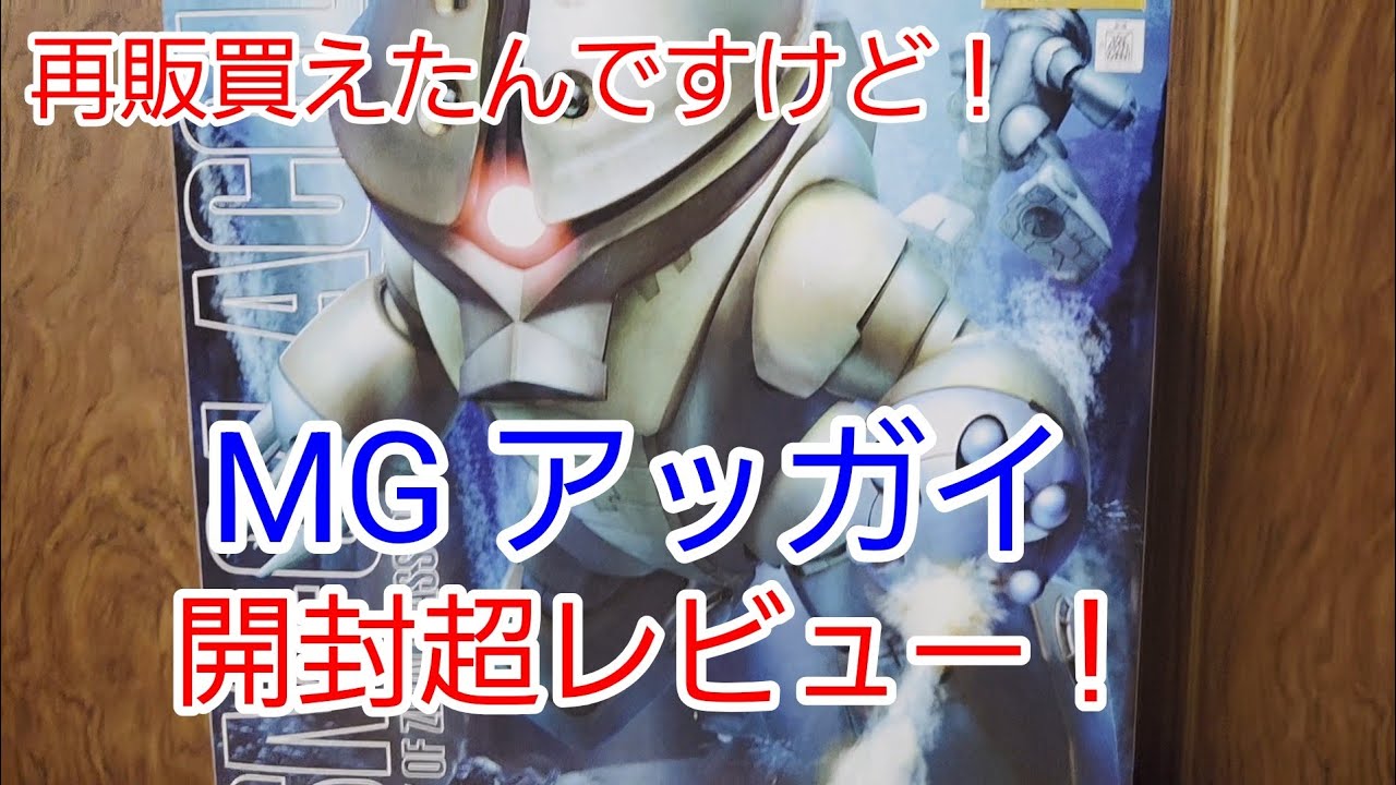 ガンプラ】MG アッガイを開封レビュー！もちろんランナー紹介付き
