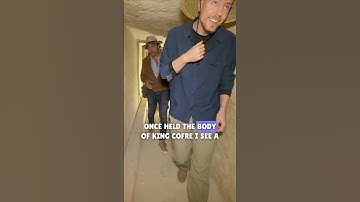 Exploring ancient pyramid burial chamber with surprising discoveries by @MrBeast #shorts
