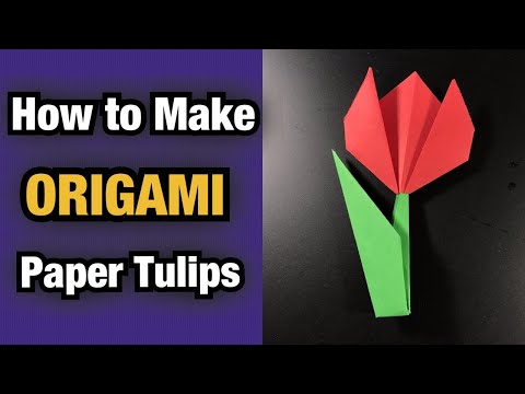 Video: Origami Tulipani: Lijepi I Graciozni