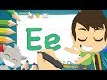 حرف (E) | تعليم كتابة حرف (E) باللغة الإنجليزية للاطفال - تعلم الحروف الإنجليزية مع زكريا
