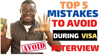 Top 5 Mistakes People do Inside the Visa interview Room|#f1, #b1b2, #j1, #m1 #visa