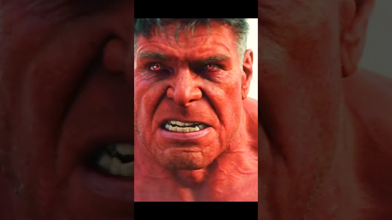 Thunderbolt Ross transforms into Red Hulk 