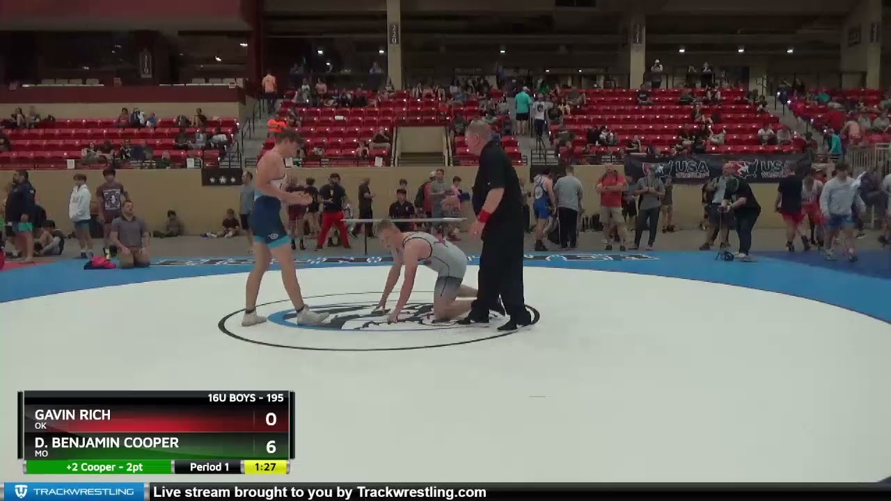 195 Lbs Quarterfinal - Gavin Rich, OK Vs D. Benjamin Cooper, MO 40dd