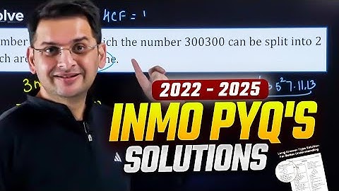 INMO Previous Year Questions 2022 to 2025 | Maths Olympiad Marathon | VOS