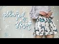 DUVET COVER INTO A SKIRT: butterfly pleated skirt