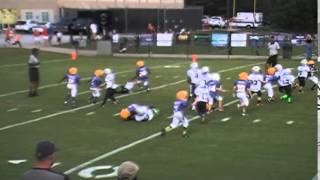 Double wing 6u super power toss for the touchdown.
