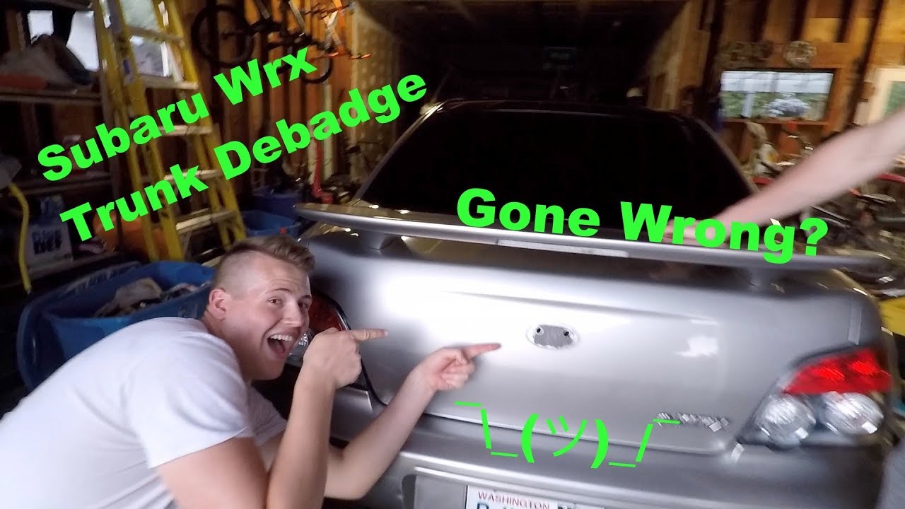2006 Wrx Debadge Gone Horribly Wrong