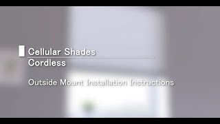 Veneta™ Cellular Cordless OM Installation