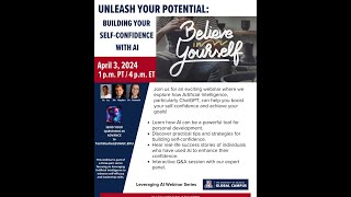 Unleash Your Potential Building Your Self Confidence - UAGC AI Webinar Series