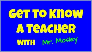 FSD Meet the Teacher - Clinton Mosley
