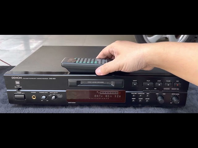 DECK MINIDISC DENON :: DMD-800 black (remote) - YouTube