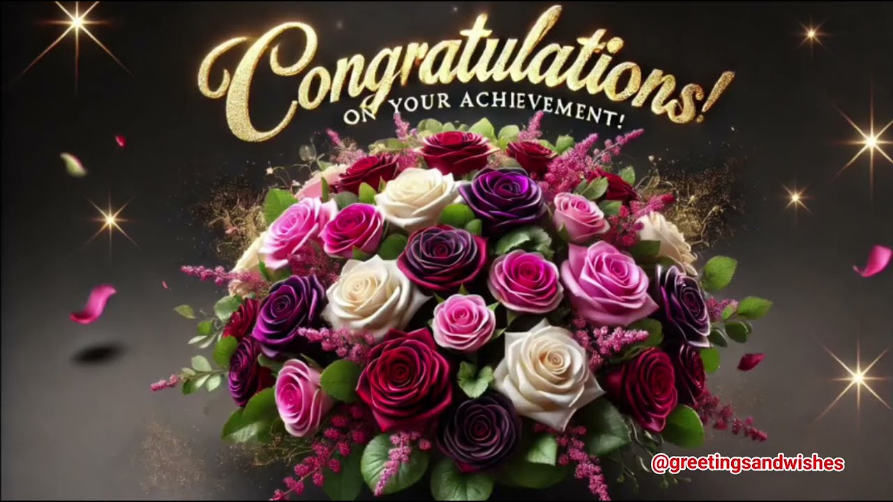 Congratulations | Best wishes | Well done | Congrats 💐Congratulations on Your Big Achievement! 🎉